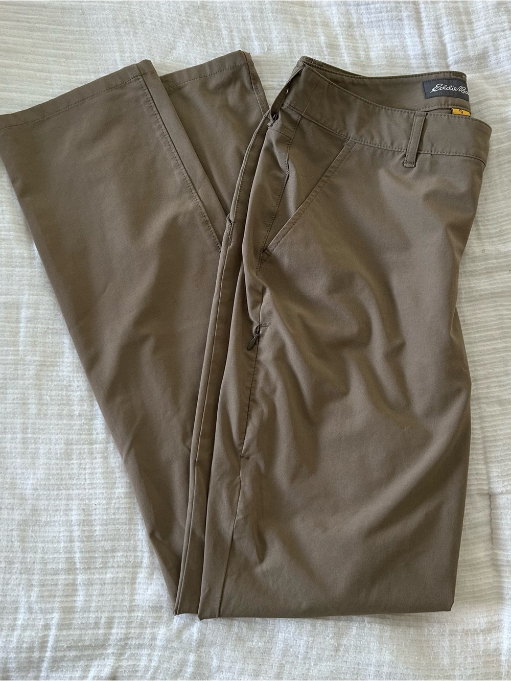 Eddie Bauer Women’s Brown Hiking Pants - 4 Slightly Curvy Fit